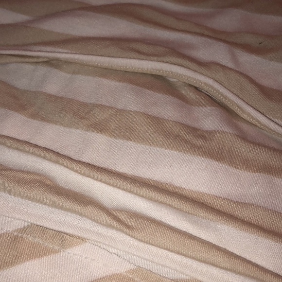 Red Haute  size Large tan & white striped camisole front lined bra top  NWT - Picture 3 of 7